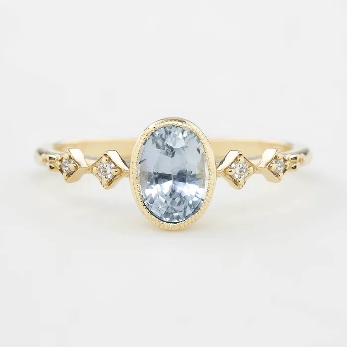 Envero Jewelry Celeste Bezel Setting Oval cut Rings