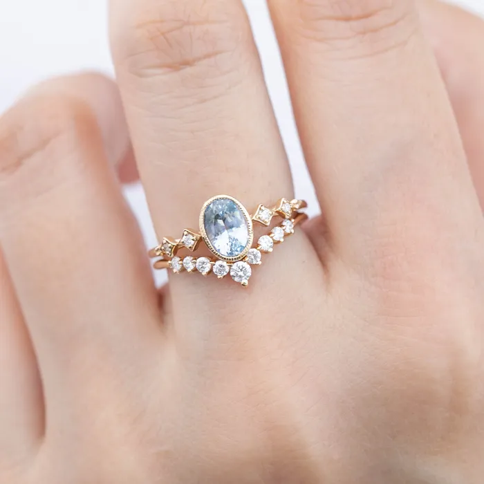 Envero Jewelry Celeste Bezel Setting Oval cut Rings Envero Jewelry Celeste Bezel Setting Oval cut Rings