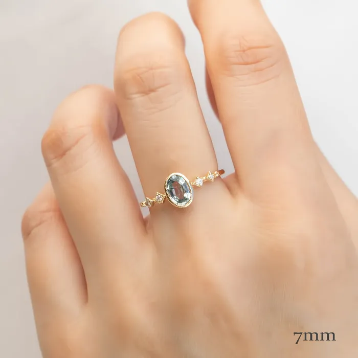 Envero Jewelry Celeste Bezel Setting Oval cut Rings Envero Jewelry Celeste Bezel Setting Oval cut Rings