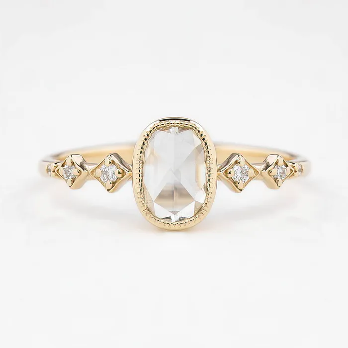 Envero Jewelry Celeste Bezel Setting Oval cut Rings Envero Jewelry Celeste Bezel Setting Oval cut Rings