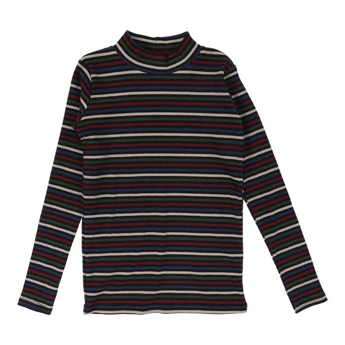 Lil Legs Printed Mockneck Black Multicolor Lil Legs Rings