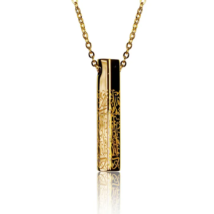 Necklaces JustDuaIt 5 Pillars Necklace Gold