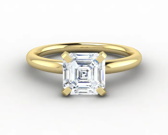 Rings Sapheena Jewelry Lina 175 Ct Solitaire Asscher Cut Moissanite Engagement Ring Rings Sapheena Jewelry Lina 175 Ct Solitaire Asscher Cut Moissanite Engagement Ring