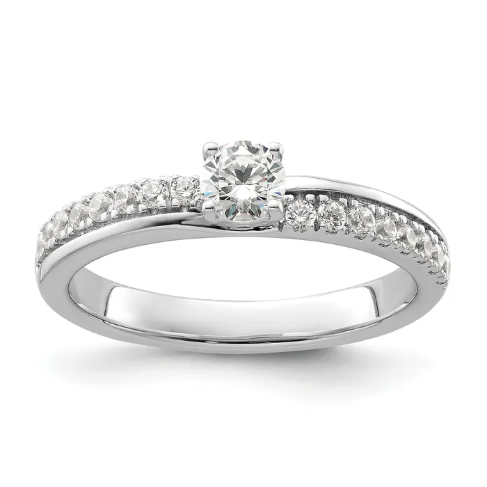 14K White Gold Lab Grown VSSI G Diamond Two Promises Engagement Ring Goldia Rings 14K White Gold Lab Grown VSSI G Diamond Two Promises Engagement Ring Goldia Rings