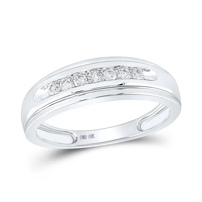 14k White Gold Round Diamond Wedding Band Ring 14 Cttw gndatlanta Rings 14k White Gold Round Diamond Wedding Band Ring 14 Cttw gndatlanta Rings