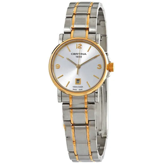 Bracelets JMS always Original Certina DS Caimano Stainless Steel TwoTone Ladies Quartz Watch C0172102203700 Bracelets JMS always Original Certina DS Caimano Stainless Steel TwoTone Ladies Quartz Watch C0172102203700