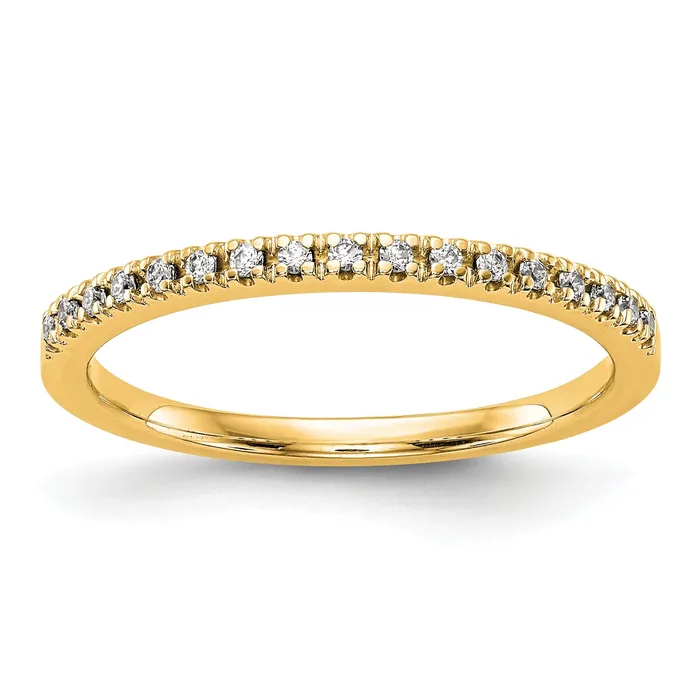 Goldia Rings 010ct CZ Solid Real 14k Yellow Gold Wedding Wedding Band Ring Goldia Rings 010ct CZ Solid Real 14k Yellow Gold Wedding Wedding Band Ring