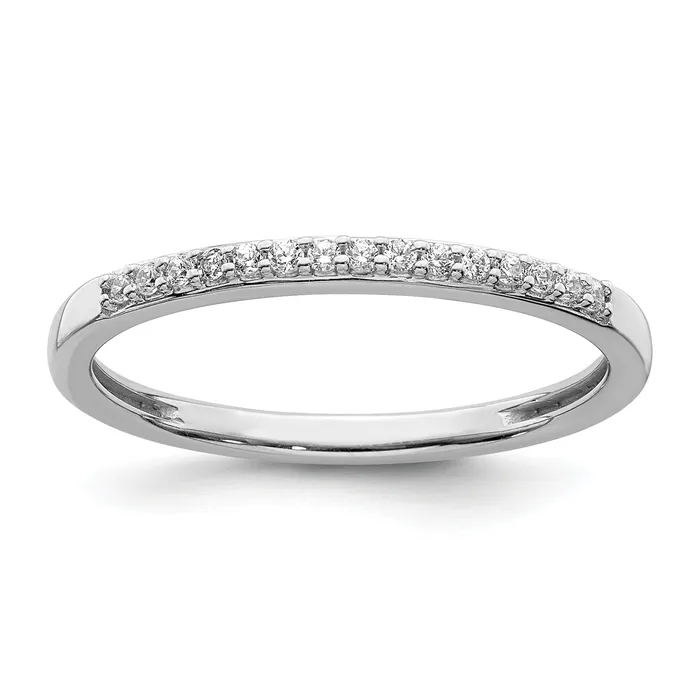 Goldia Rings 10k White Gold 110 Ct Lab Grown Diamond VSSI G Wedding Band Ring Goldia Rings 10k White Gold 110 Ct Lab Grown Diamond VSSI G Wedding Band Ring