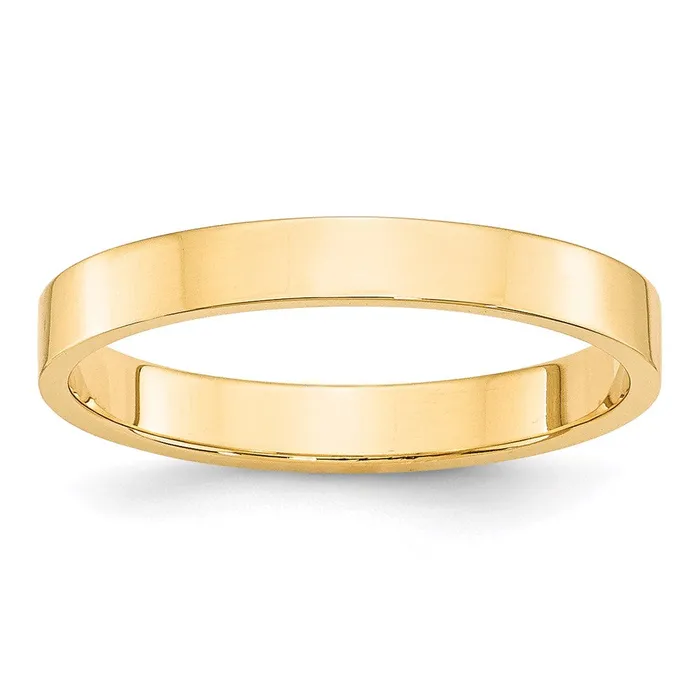 Goldia Rings Solid 10K Yellow Gold 3mm Light Weight Flat MensWomens Wedding Band Ring Size 105 Goldia Rings Solid 10K Yellow Gold 3mm Light Weight Flat MensWomens Wedding Band Ring Size 105
