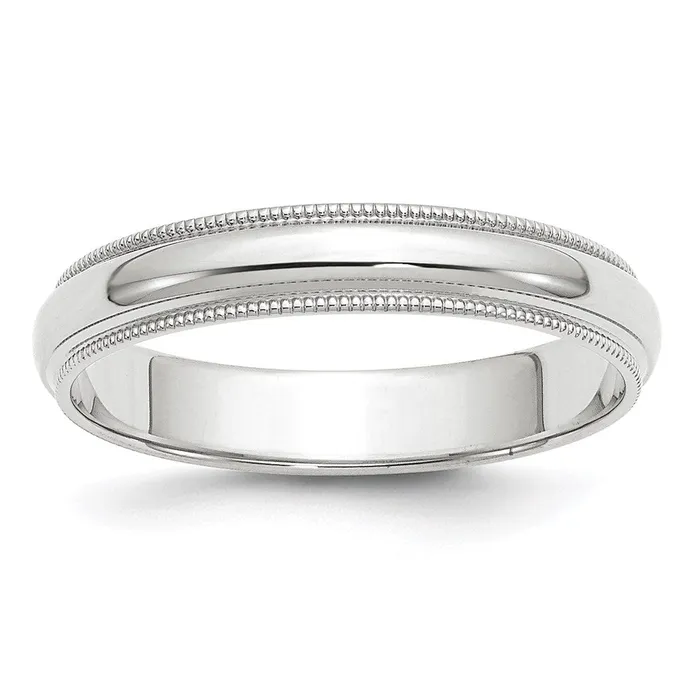 Goldia Rings Solid 18K Yellow Gold White Gold 4mm Milgrain MensWomens Wedding Band Ring Size 75 Goldia Rings Solid 18K Yellow Gold White Gold 4mm Milgrain MensWomens Wedding Band Ring Size 75