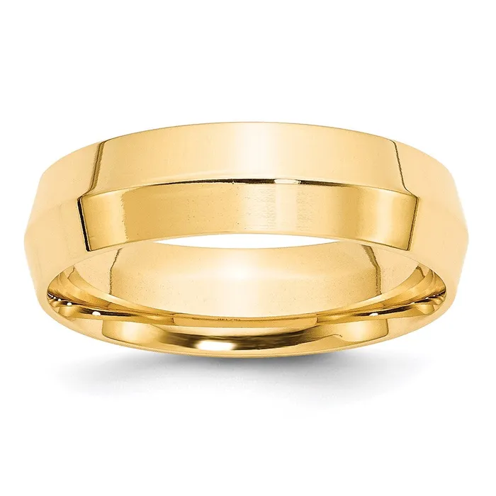 Goldia Solid 14K Yellow Gold 6mm Knife Edge Comfort Fit MensWomens Wedding Band Ring Size 105 Rings Goldia Solid 14K Yellow Gold 6mm Knife Edge Comfort Fit MensWomens Wedding Band Ring Size 105 Rings
