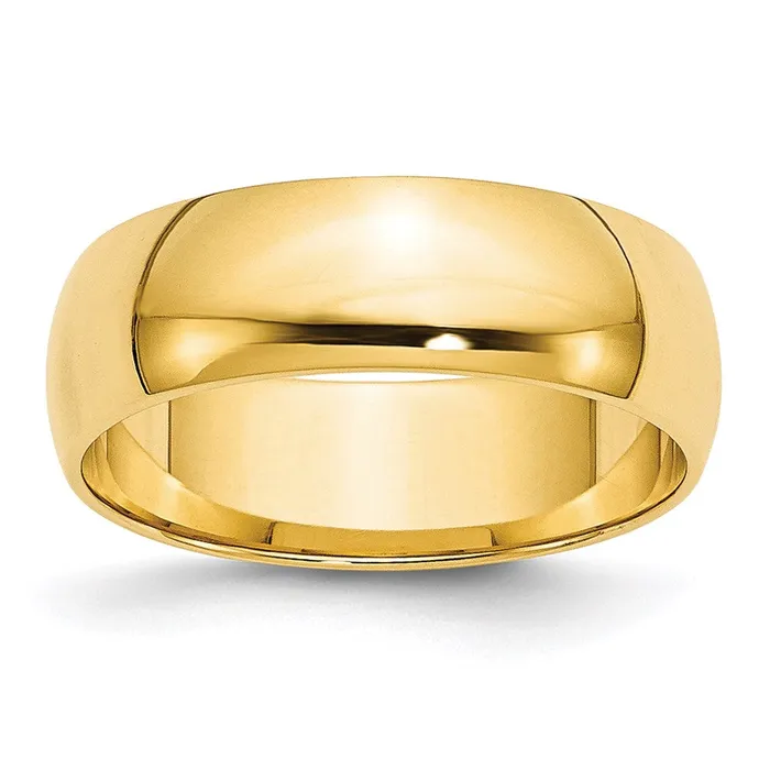 Goldia Solid 18K Yellow Gold 6mm Light Weight Half Round MensWomens Wedding Band Ring Size 10 Rings Goldia Solid 18K Yellow Gold 6mm Light Weight Half Round MensWomens Wedding Band Ring Size 10 Rings