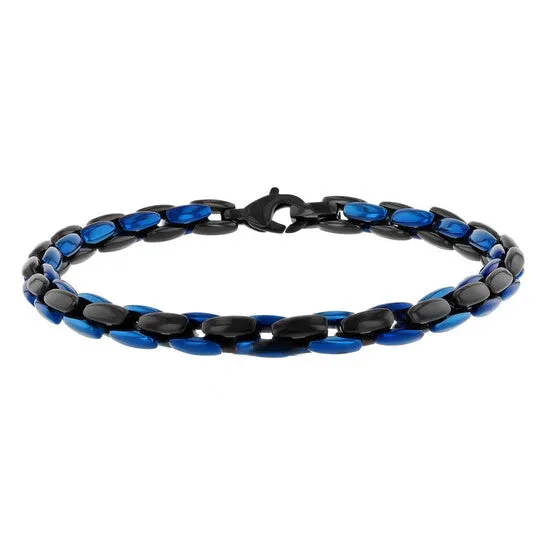 JMS always Original Robert Alton Stainless Steel with Black Blue Finish Bracelet Bracelets JMS always Original Robert Alton Stainless Steel with Black Blue Finish Bracelet Bracelets