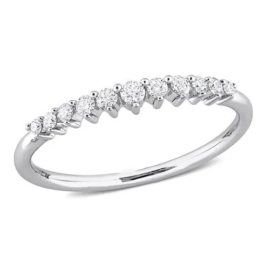 JMS always Rings Original Amour 14k White Gold 15 CT TDW Diamond SemiEternity Ring JMS always Rings Original Amour 14k White Gold 15 CT TDW Diamond SemiEternity Ring