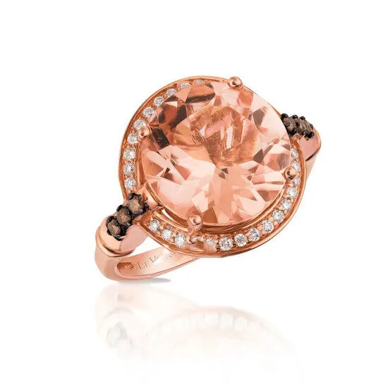 JMS always Rings Original Le Vian Ladies Peach Morganite Ring set in 14K Strawberry Gold JMS always Rings Original Le Vian Ladies Peach Morganite Ring set in 14K Strawberry Gold