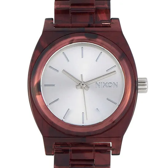 JMS always Watches Original Nixon Time Teller Quartz Silver Dial Ladies Watch A121420000 JMS always Watches Original Nixon Time Teller Quartz Silver Dial Ladies Watch A121420000