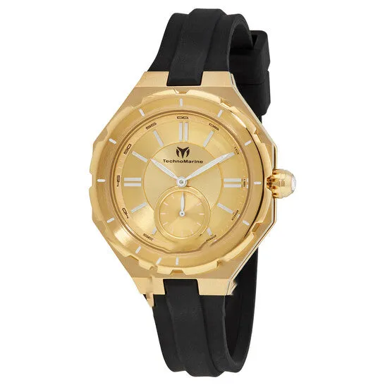 JMS always Watches Original Technomarine Cruise Sea Lady Quartz Gold Dial Watch TM120038 JMS always Watches Original Technomarine Cruise Sea Lady Quartz Gold Dial Watch TM120038