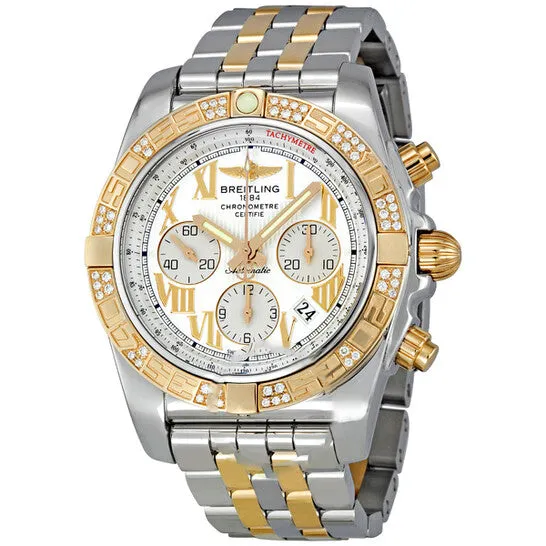 Original Breitling Chronomat Black Dial Automatic Chronograph Two Tone Mens Watch CB0110AAG677 JMS always Rings Original Breitling Chronomat Black Dial Automatic Chronograph Two Tone Mens Watch CB0110AAG677 JMS always Rings