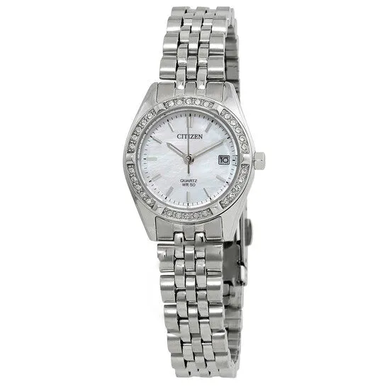 Original Citizen Quartz Crystal Mother of Pearl Dial Ladies Watch EU606055D JMS always Watches Original Citizen Quartz Crystal Mother of Pearl Dial Ladies Watch EU606055D JMS always Watches