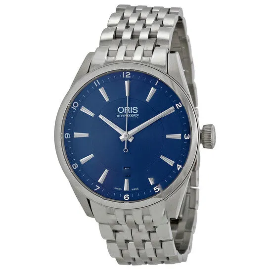 Original Oris Automatic Blue Dial Stainless Steel Mens Watch 73376424035MB JMS always Bracelets Original Oris Automatic Blue Dial Stainless Steel Mens Watch 73376424035MB JMS always Bracelets