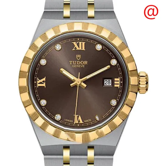 Original Tudor Royal Automatic Diamond Brown Dial Ladies Watch M283030009 JMS always Watches Original Tudor Royal Automatic Diamond Brown Dial Ladies Watch M283030009 JMS always Watches