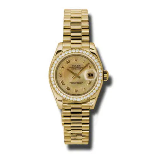 PreStyled Sets Original Rolex LadyDatejust 26 Champagne Dial 18K Yellow Gold President Automatic Ladies Watch 179138CMRP JMS always PreStyled Sets Original Rolex LadyDatejust 26 Champagne Dial 18K Yellow Gold President Automatic Ladies Watch 179138CMRP JMS always