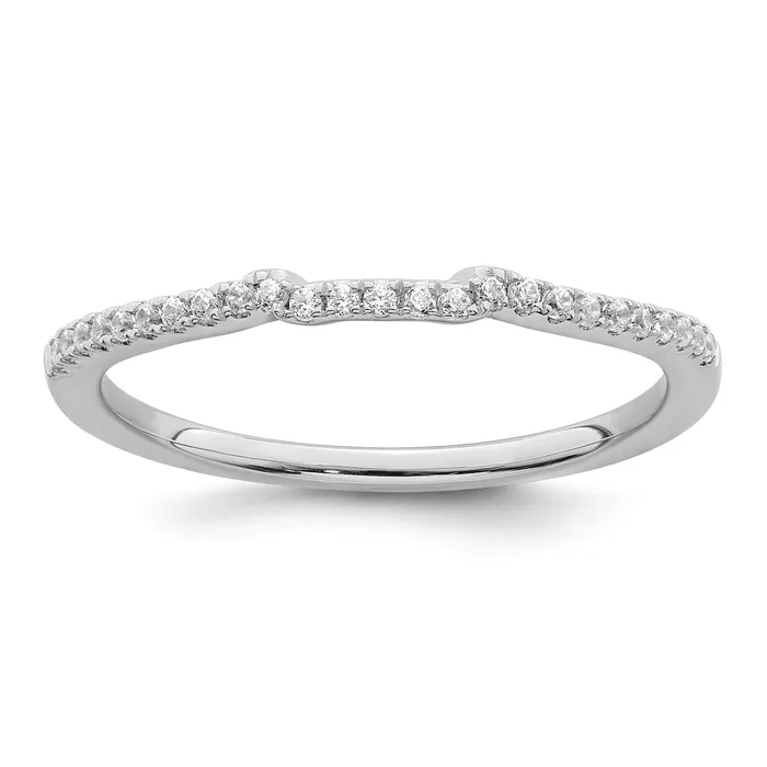 Rings 013ct CZ Solid Real 14k White Polished Matching Wedding Wedding Band Ring Goldia Rings 013ct CZ Solid Real 14k White Polished Matching Wedding Wedding Band Ring Goldia
