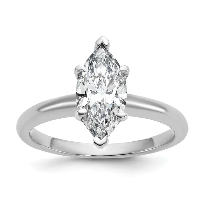 Rings 14k White Gold 1 12 Ct Lab Grown Diamond VSSI G Marquise Solitare Engagement Ring Goldia Rings 14k White Gold 1 12 Ct Lab Grown Diamond VSSI G Marquise Solitare Engagement Ring Goldia