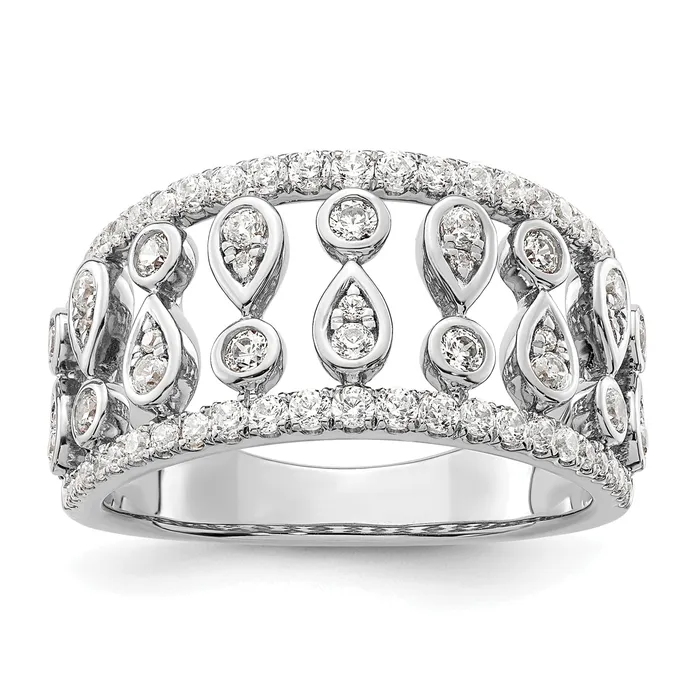 Rings Goldia 14k White Gold 34 Ct Lab Grown Diamond VSSI G Fashion Ring Rings Goldia 14k White Gold 34 Ct Lab Grown Diamond VSSI G Fashion Ring