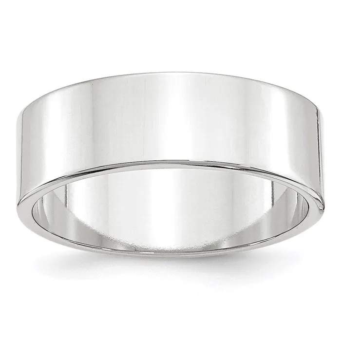 Rings Goldia Solid 10K White Gold 7mm Light Weight Flat MensWomens Wedding Band Ring Size 9 Rings Goldia Solid 10K White Gold 7mm Light Weight Flat MensWomens Wedding Band Ring Size 9