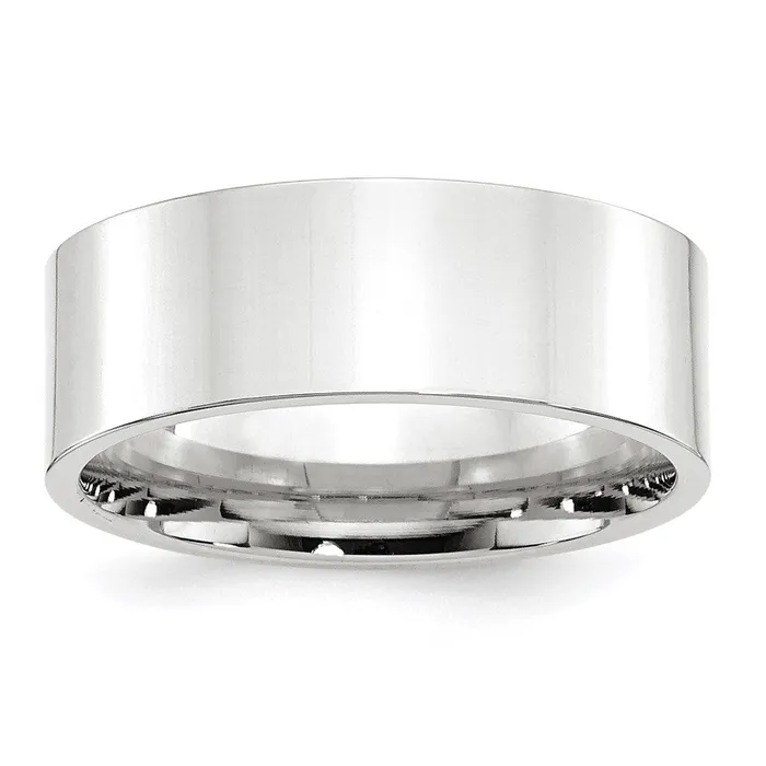 Rings Goldia Solid 10K White Gold 8mm Standard Flat Comfort Fit MensWomens Wedding Band Ring Size 10 Rings Goldia Solid 10K White Gold 8mm Standard Flat Comfort Fit MensWomens Wedding Band Ring Size 10