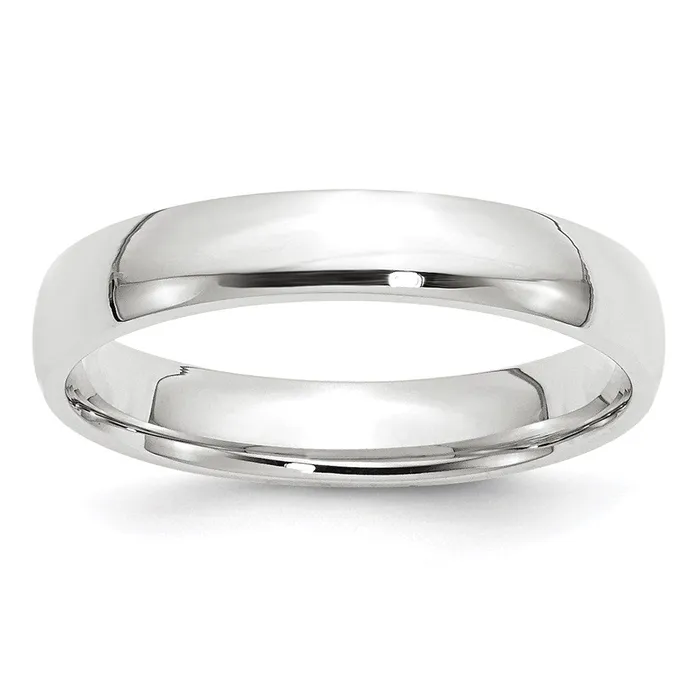 Rings Goldia Solid 14K White Gold 4mm Light Weight Comfort Fit MensWomens Wedding Band Ring Size 55 Rings Goldia Solid 14K White Gold 4mm Light Weight Comfort Fit MensWomens Wedding Band Ring Size 55