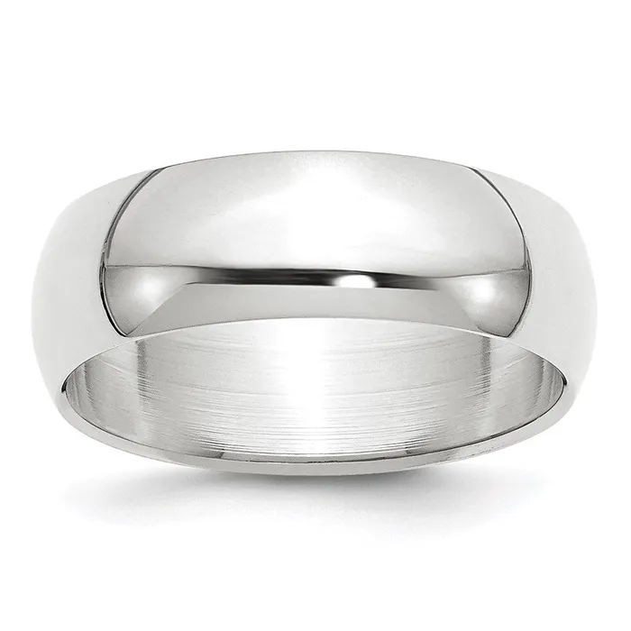 Rings Goldia Solid 14K Yellow Gold White Gold 7mm HalfRound MensWomens Wedding Band Ring Size 85 Rings Goldia Solid 14K Yellow Gold White Gold 7mm HalfRound MensWomens Wedding Band Ring Size 85