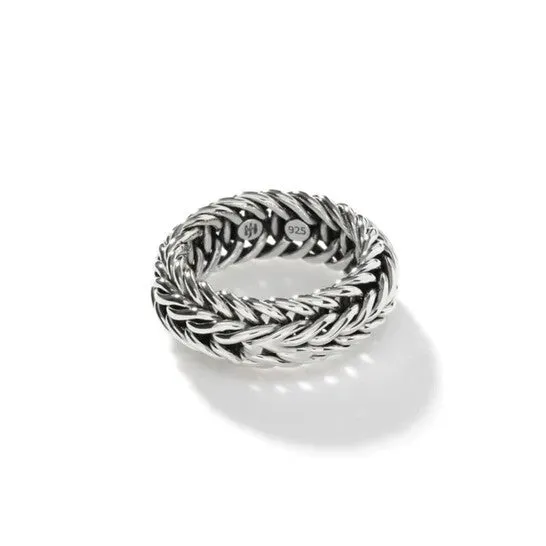 Rings JMS always Original John Hardy Kami 9Mm Silver Band Ring Ru900358x7 Rings JMS always Original John Hardy Kami 9Mm Silver Band Ring Ru900358x7