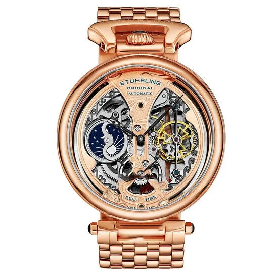 Rings Original Stuhrling Original Legacy Rose Goldtone Dial Mens Watch M15936 JMS always Rings Original Stuhrling Original Legacy Rose Goldtone Dial Mens Watch M15936 JMS always