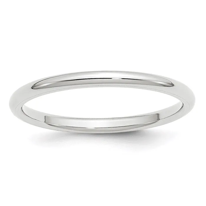 Solid 14K White Gold 2mm Standard Comfort Fit MensWomens Wedding Band Ring Size 13 Goldia Rings Solid 14K White Gold 2mm Standard Comfort Fit MensWomens Wedding Band Ring Size 13 Goldia Rings