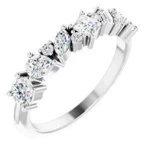 14K White 78 CTW Diamond Anniversary Band124090600PSTWBC WB Choice Jewelry Rings 14K White 78 CTW Diamond Anniversary Band124090600PSTWBC WB Choice Jewelry Rings