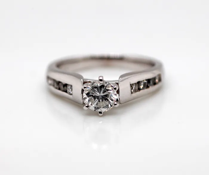 FULLERS PURCHASE FROM PUBLIC Rings Estate 14KW 75 Cttw Diamond Engagement Ring FULLERS PURCHASE FROM PUBLIC Rings Estate 14KW 75 Cttw Diamond Engagement Ring