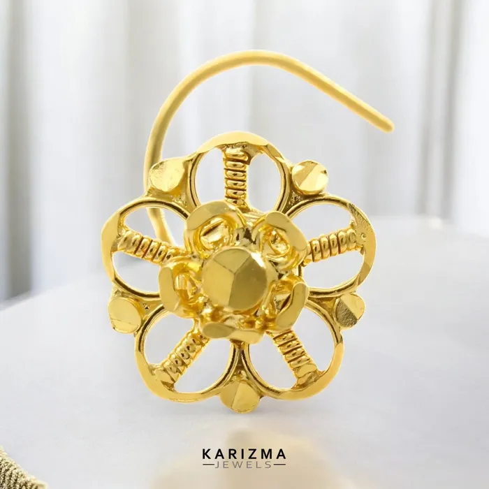 Karizma Jewels Rings 14K Real Gold Women Excellent gifting Twisted Nose stud nose ring Karizma Jewels Rings 14K Real Gold Women Excellent gifting Twisted Nose stud nose ring