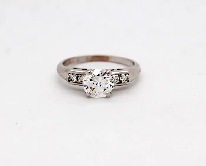 Rings FULLERS PURCHASE FROM PUBLIC Estate Platinum 140 Cttw Diamond Engagement Ring Rings FULLERS PURCHASE FROM PUBLIC Estate Platinum 140 Cttw Diamond Engagement Ring