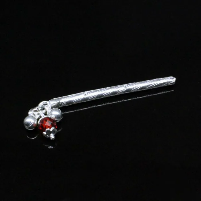 Rings Karizma Jewels Silver Flute Basuri with Silver Ghungroo for Lord Krishna Janmashthami Pooja Rings Karizma Jewels Silver Flute Basuri with Silver Ghungroo for Lord Krishna Janmashthami Pooja