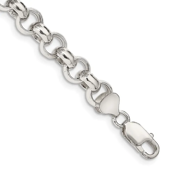 Rings WB Choice Jewelry Sterling Silver 95mm Semisolid Rolo ChainWBCQFC10975 Rings WB Choice Jewelry Sterling Silver 95mm Semisolid Rolo ChainWBCQFC10975