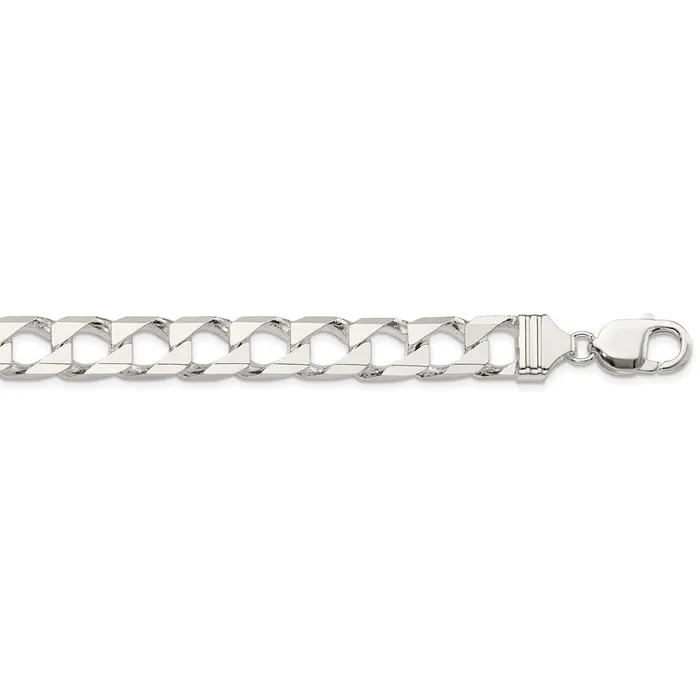 Sterling Silver 103mm Flat Open Curb ChainWBCQFOC35024 WB Choice Jewelry Rings Sterling Silver 103mm Flat Open Curb ChainWBCQFOC35024 WB Choice Jewelry Rings