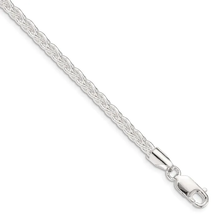 Sterling Silver 37mm Round Spiga ChainWBCQSP10022 WB Choice Jewelry Rings Sterling Silver 37mm Round Spiga ChainWBCQSP10022 WB Choice Jewelry Rings