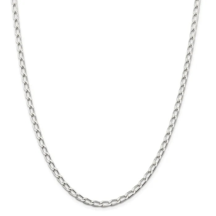 Sterling Silver 43mm Open Elongated Link ChainWBCQLL12024 WB Choice Jewelry Rings Sterling Silver 43mm Open Elongated Link ChainWBCQLL12024 WB Choice Jewelry Rings