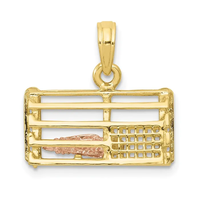 WB Choice Jewelry 10k TwoTone Polished 3Dimensional Lobster Trap PendantWBC10K1069 Rings WB Choice Jewelry 10k TwoTone Polished 3Dimensional Lobster Trap PendantWBC10K1069 Rings