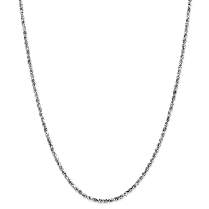 WB Choice Jewelry Rings 10k White Gold 225mm Diamondcut Rope ChainWBC10K018W22 WB Choice Jewelry Rings 10k White Gold 225mm Diamondcut Rope ChainWBC10K018W22