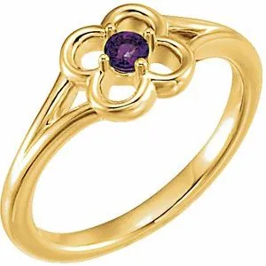 WB Choice Jewelry Rings 14K Yellow Amethyst Youth Flower Ring71944608PSTWBC WB Choice Jewelry Rings 14K Yellow Amethyst Youth Flower Ring71944608PSTWBC