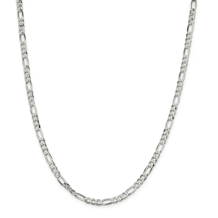 WB Choice Jewelry Sterling Silver 45mm Lightweight Flat Figaro ChainWBCQMB12026 Rings WB Choice Jewelry Sterling Silver 45mm Lightweight Flat Figaro ChainWBCQMB12026 Rings